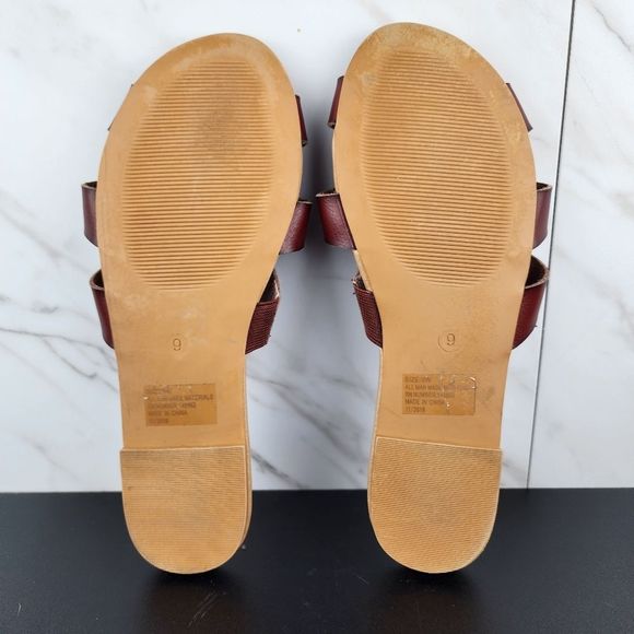 Torrid Brown Strappy Slides - Picture 6 of 6